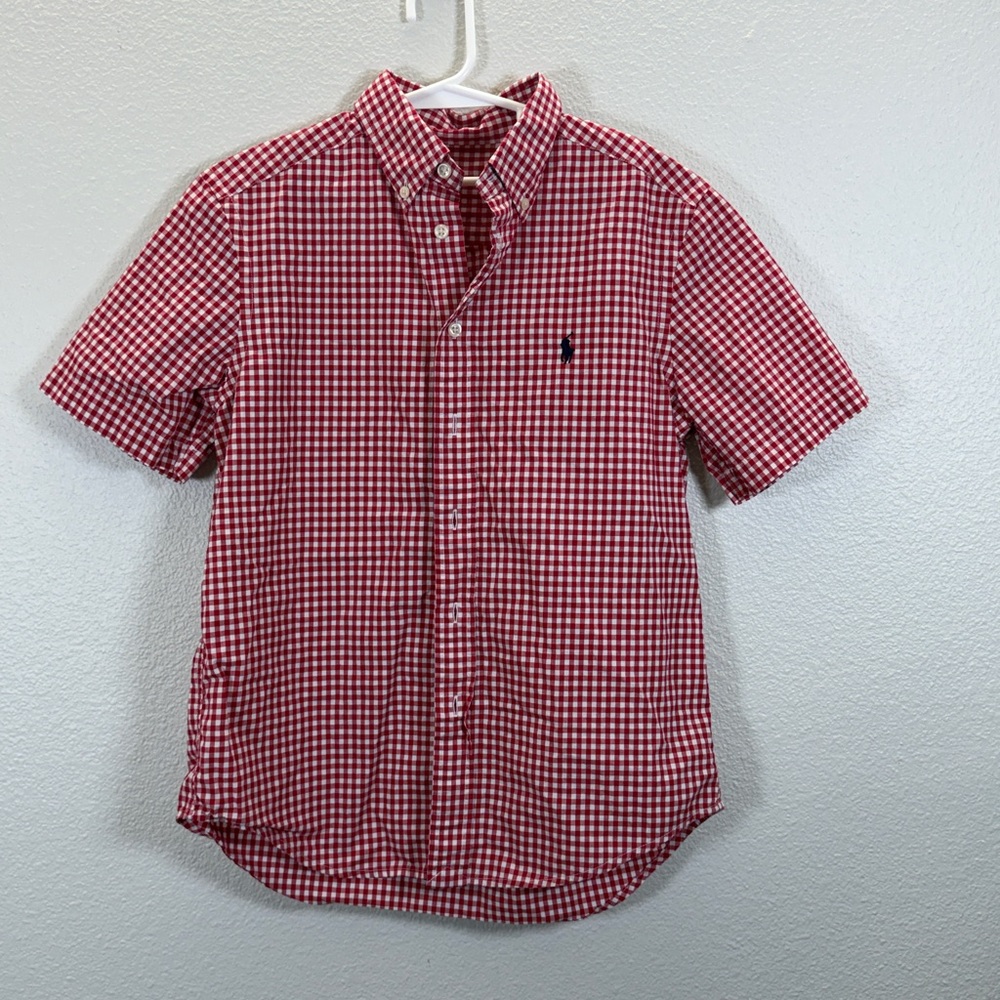 Polo by Ralph Lauren Kids Red Checkered Button Down Shirt